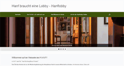 Desktop Screenshot of hanflobby.de
