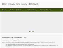 Tablet Screenshot of hanflobby.de